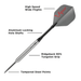 Viper V-Factor 90% Tungsten Steel Tip Darts 22 Grams-Darts-GLD Products-Game Room Shop