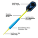 Viper V Glo Soft Tip 18 Grams-Darts-Game Room Shop-Blue-Game Room Shop