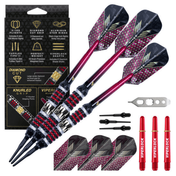 Viper Wizard Soft Tip Darts-Darts-Game Room Shop-Red-20g-Game Room Shop