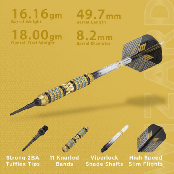 Viper Wizard Soft Tip Darts-Darts-Game Room Shop-Blue-18g-Game Room Shop