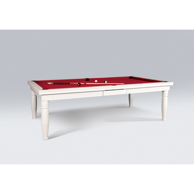 Vision Billiards Constantine Convertible Dining Pool Table-Billiard Tables-Vision Billiards-White-6'-No Thank You-Game Room Shop