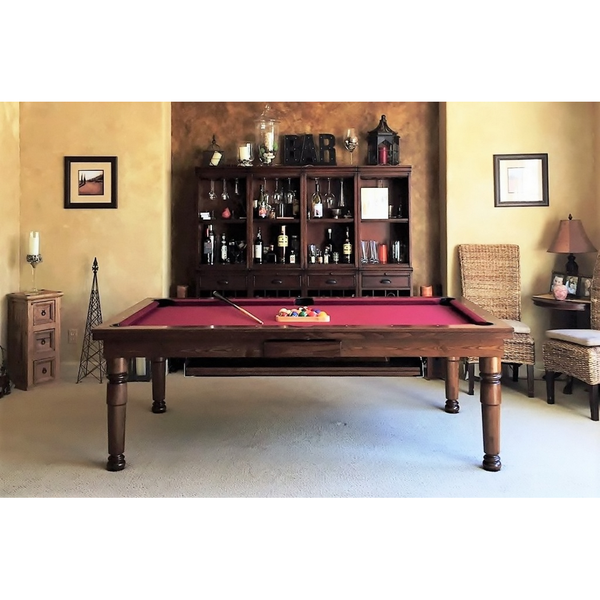 Vision Billiards Constantine Convertible Dining Pool Table-Billiard Tables-Vision Billiards-Mahogany-6'-No Thank You-Game Room Shop