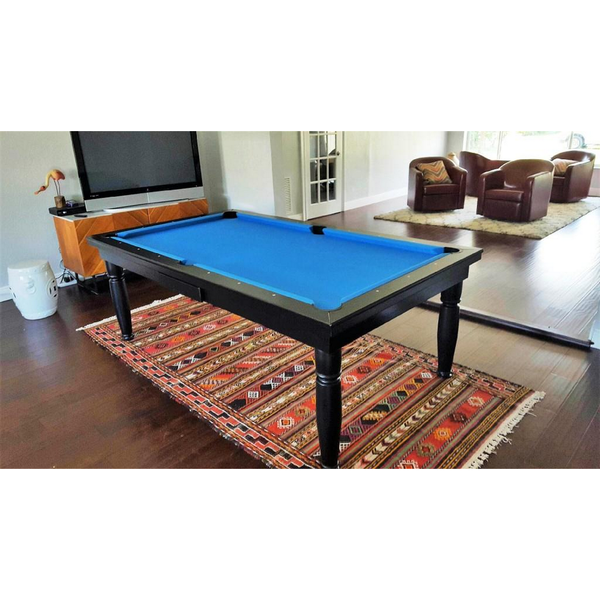 Vision Billiards Constantine Convertible Dining Pool Table-Billiard Tables-Vision Billiards-Black-6'-No Thank You-Game Room Shop