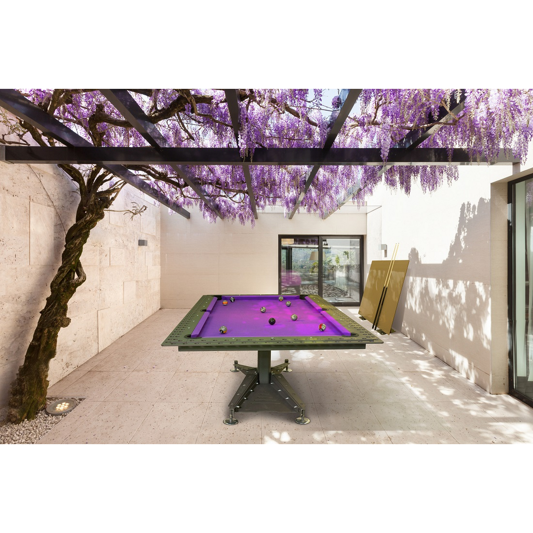 Vision Billiards Decotech Industrial Convertible Pool Table — Game Room ...