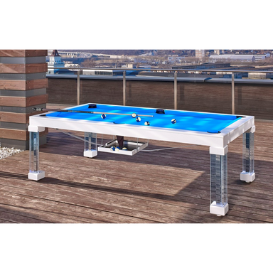 Vision Billiards Sydney Convertible Dining Pool Table-Billiard Tables-Vision Billiards-White-6'-No Thank You-Game Room Shop