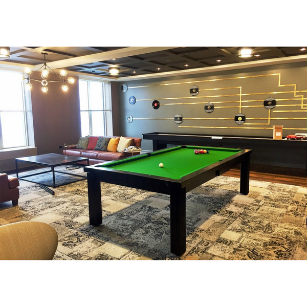 Vision Billiards Toledo Convertible Dining Pool Table-Billiard Tables-Vision Billiards-Walnut Brown-6'-No Thank You-Game Room Shop