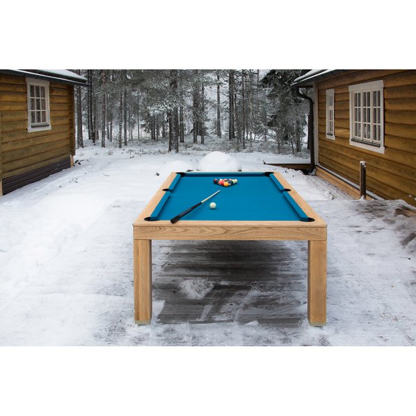 Vision Billiards Vision Outdoor Convertible Dining Pool Table-Billiard Tables-Vision Billiards-Natural Oak Stain No.31-7'-No Thank You-Game Room Shop