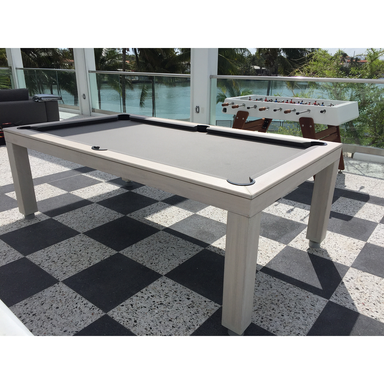 Vision Billiards Vision Outdoor Convertible Dining Pool Table-Billiard Tables-Vision Billiards-Beachwood Stain No. 32-7'-No Thank You-Game Room Shop