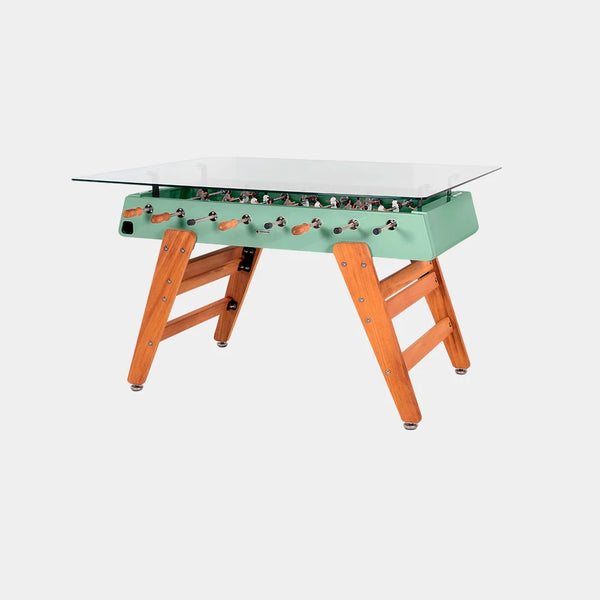 RS Barcelona RS3 Wood Dining Foosball Table-Foosball Table-RS Barcelona-Rectangular Shape-Warm Sage (MTO)-Game Room Shop