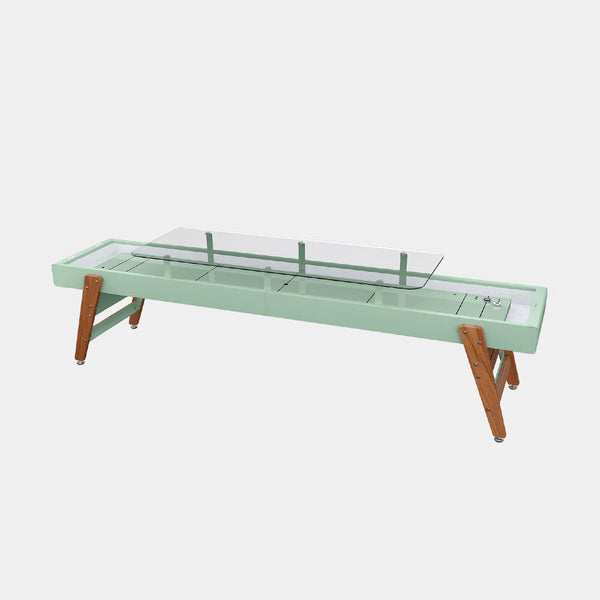 RS Barcelona Track Dining Shuffleboard Table-Shuffleboards-RS Barcelona-9ft Length-Warm Sage (MTO)-Game Room Shop