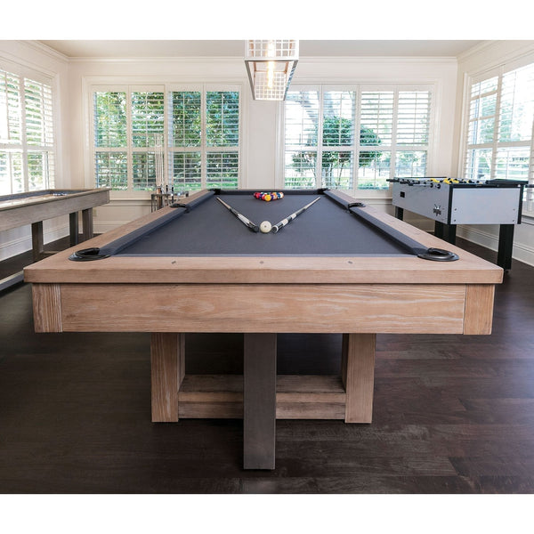 The Abbey HJ Scott 8 Billiard Table PTA8-AG- Grey / PTA8-E Maple - Game Room Shop