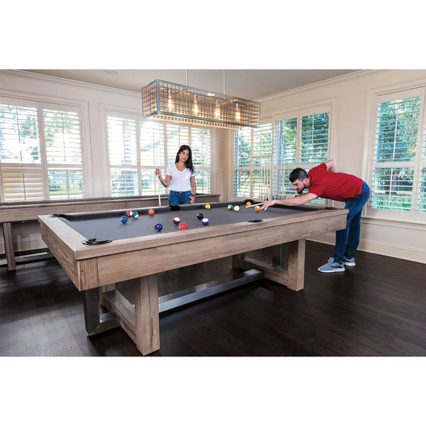 The Abbey HJ Scott 8 Billiard Table PTA8-AG- Grey / PTA8-E Maple - Game Room Shop