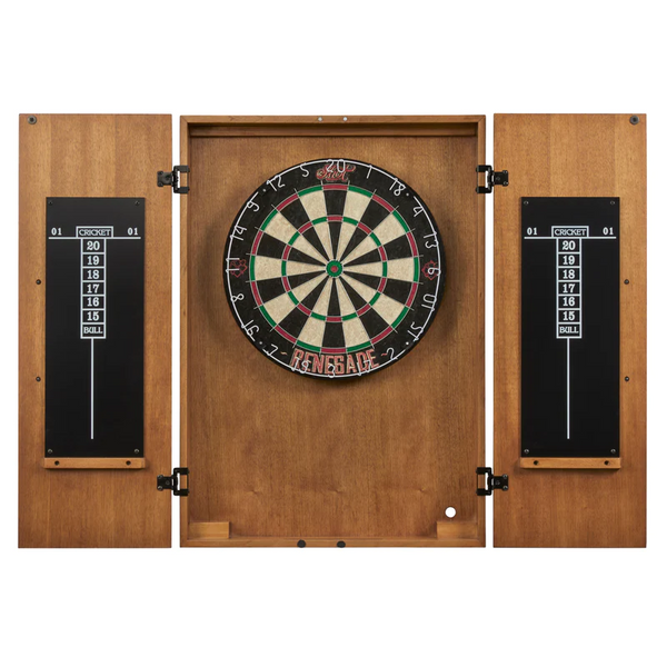 American Heritage Alta Dart Board Cabinet-Dartboard Cabinets-American Heritage-Brushed Walnut-Game Room Shop