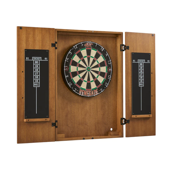 American Heritage Alta Dart Board Cabinet-Dartboard Cabinets-American Heritage-Brushed Walnut-Game Room Shop