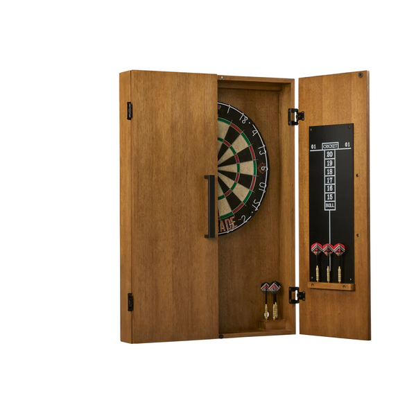 American Heritage Alta Dart Board Cabinet-Dartboard Cabinets-American Heritage-Brushed Walnut-Game Room Shop