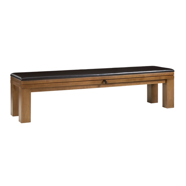 American Heritage Alta Multi-Functional Storage Bench-Storage Benches-American Heritage-Brushed Walnut-Game Room Shop