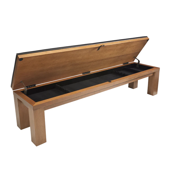 American Heritage Alta Multi-Functional Storage Bench-Storage Benches-American Heritage-Brushed Walnut-Game Room Shop