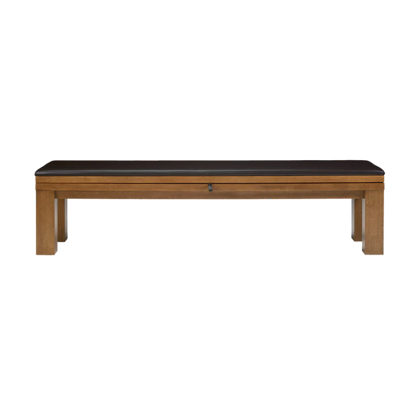 American Heritage Alta Multi-Functional Storage Bench-Storage Benches-American Heritage-Brushed Walnut-Game Room Shop