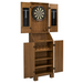American Heritage Alta Stand-up Dart Board Cabinet-Dartboard Cabinets-American Heritage-Brushed Walnut-Game Room Shop