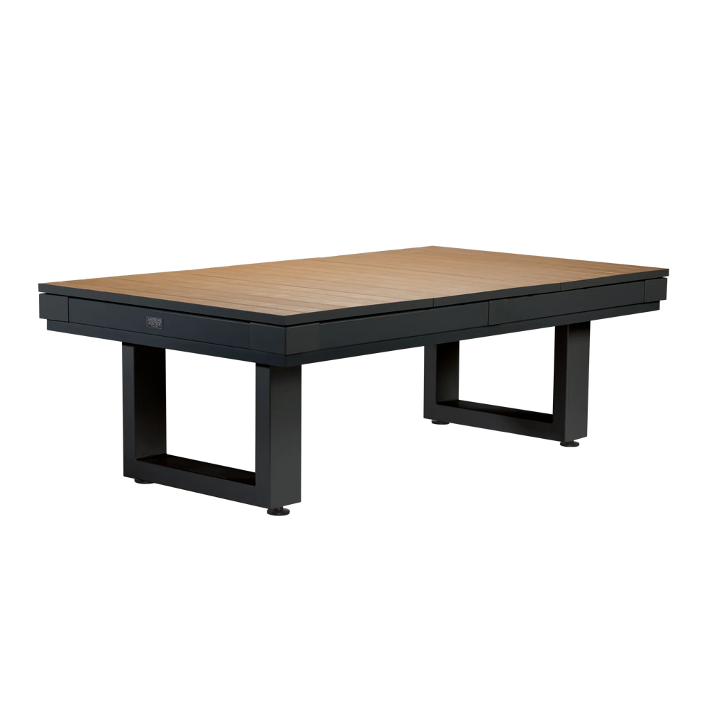 American Heritage Lanai Outdoor Pool Table Conversion Top-Dining Top-American Heritage-Obsidian Black-Game Room Shop