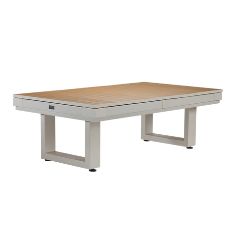 Image of American Heritage Lanai Outdoor Pool Table Conversion Top-Dining Top-American Heritage-Oyster Grey-Game Room Shop