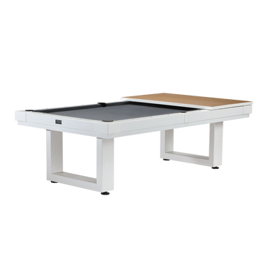 American Heritage Lanai Outdoor Pool Table Conversion Top-Dining Top-American Heritage-Pearl White-Game Room Shop
