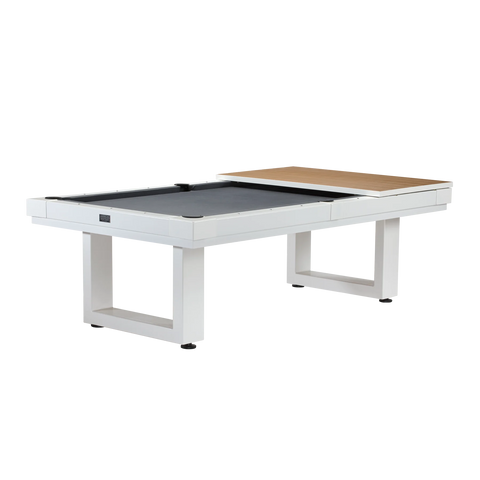 Image of American Heritage Lanai Outdoor Pool Table Conversion Top-Dining Top-American Heritage-Pearl White-Game Room Shop