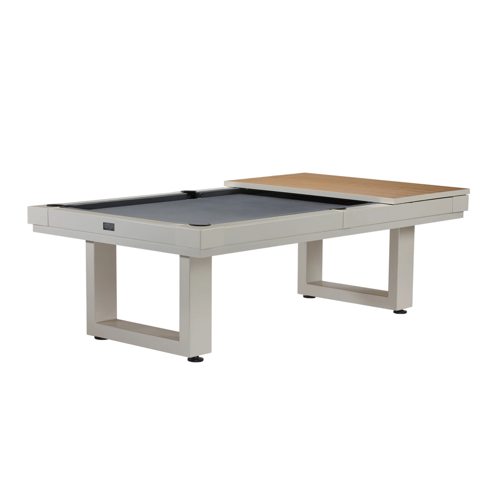 American Heritage Lanai Outdoor Pool Table Conversion Top-Dining Top-American Heritage-Pearl White-Game Room Shop