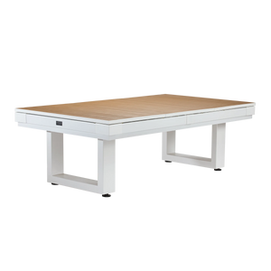 American Heritage Lanai Outdoor Pool Table Conversion Top-Dining Top-American Heritage-Pearl White-Game Room Shop