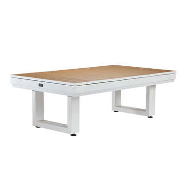 American Heritage Lanai Outdoor Pool Table Conversion Top-Dining Top-American Heritage-Pearl White-Game Room Shop