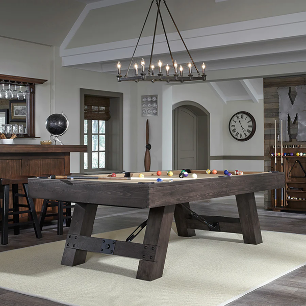 American Heritage Savannah Pool Table-Pool Table-American Heritage-7' Length-Charcoal-Game Room Shop