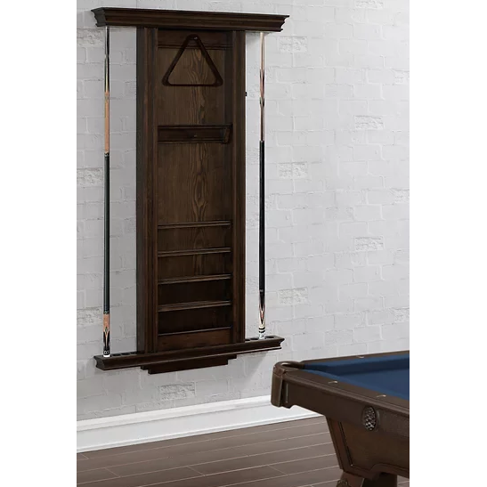 FSA Timber Wall Cue Rack – Holds 8 Pool Or Snooker Cues – Economical Wood Rack