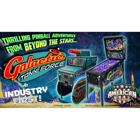 American Pinball Galactic Tank Force Pinball Machine-Pinball Machines-American Pinball-Deluxe-Game Room Shop
