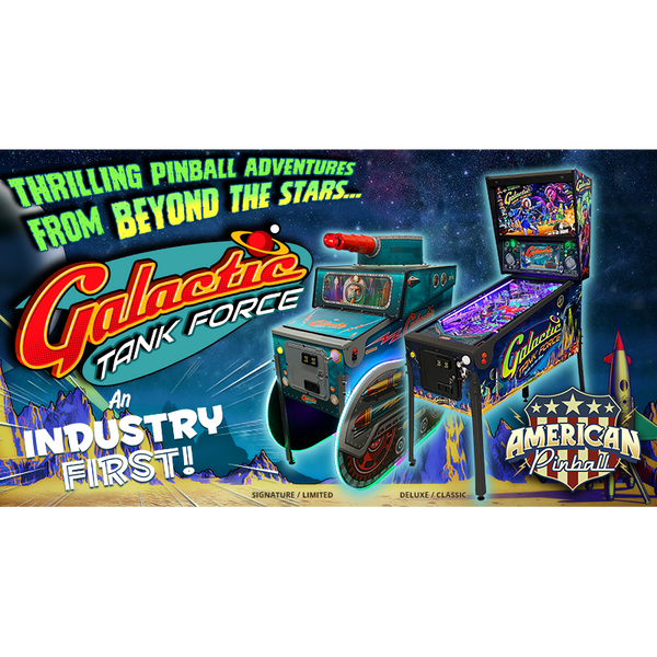 American Pinball Galactic Tank Force Pinball Machine-Pinball Machines-American Pinball-Deluxe-Game Room Shop