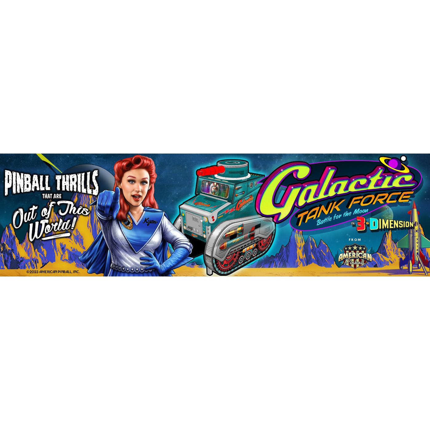 American Pinball Galactic Tank Force Pinball Machine — Game Room Shop