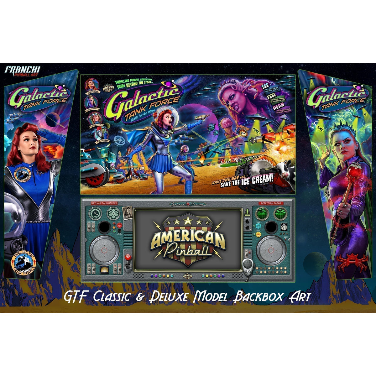 American Pinball Galactic Tank Force Pinball Machine — Game Room Shop