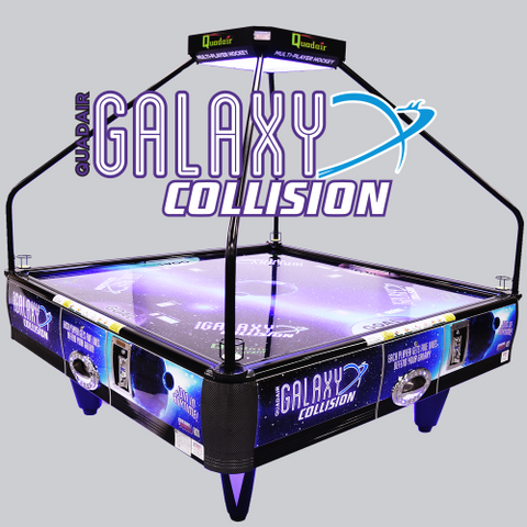 Barron Galaxy Collision QuadAir 4 Player Coin Op Air Hockey Table - Game Room Shop