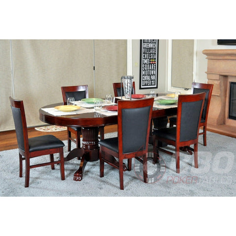 BBO Poker Table Classic Dining Poker Chairs-Chairs-BBO Poker Tables-Black-4 Pieces (+$1240)-Game Room Shop