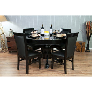 BBO Poker Table Classic Dining Poker Chairs-Chairs-BBO Poker Tables-Black-4 Pieces (+$1240)-Game Room Shop