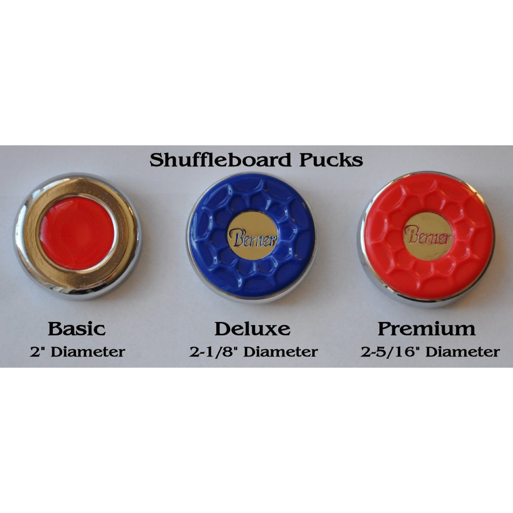 Berner Billiards Pucks / Weights for Shuffleboard Tables-Accessories-Berner Billiards-Basic (+$120)-RED-Game Room Shop