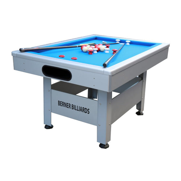 Berner Billiards The Orlando Outdoor Weatherproof Bumper Pool Table-Billiard Tables-Berner Billiards-Silver-Game Room Shop