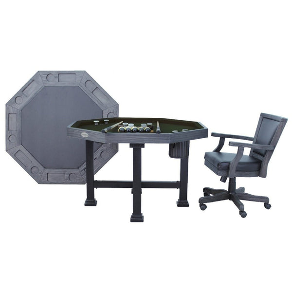 Berner Billiards The Urban 3 in 1 Table - Octagon 48"-Billiard Tables-Berner Billiards-Midnight Black-No Thank You-Game Room Shop