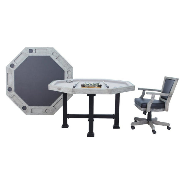 Berner Billiards The Urban 3 in 1 Table - Octagon 54"-Billiard Tables-Berner Billiards-Silver Mist-No Thank You-Game Room Shop