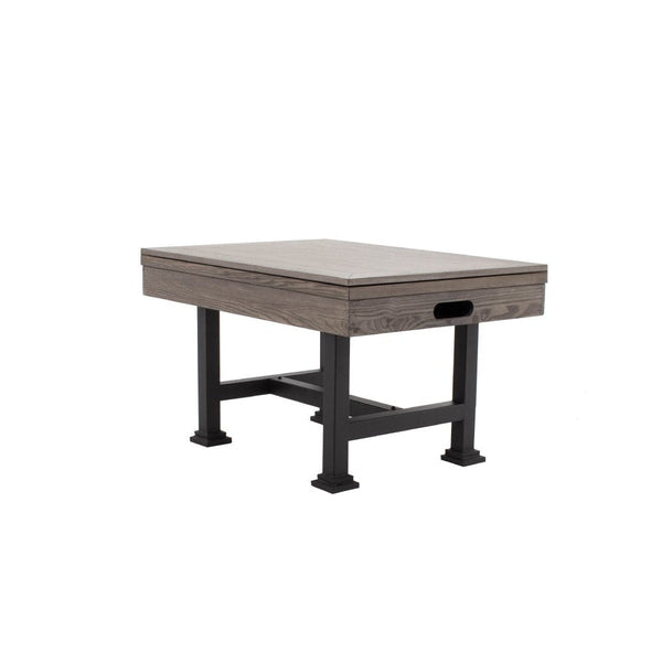 Berner Billiards The Urban Rectangular Slate Bumper Pool Table-Billiard Tables-Berner Billiards-Midnight Black-Silver Mist Dining Top (+$500)-Game Room Shop