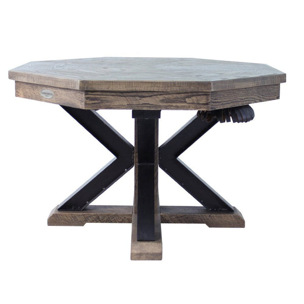 Berner Billiards The Weathered 3 in 1 Table - Octagon 48"-Billiard Tables-Berner Billiards-Black Oak-No Thank You-Game Room Shop