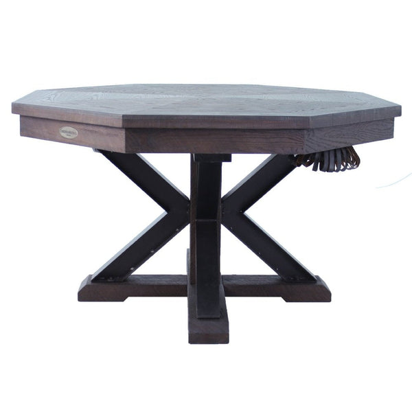 Berner Billiards The Weathered 3 in 1 Table - Octagon 54"-Billiard Tables-Berner Billiards-Black Oak-No Thank You-Game Room Shop