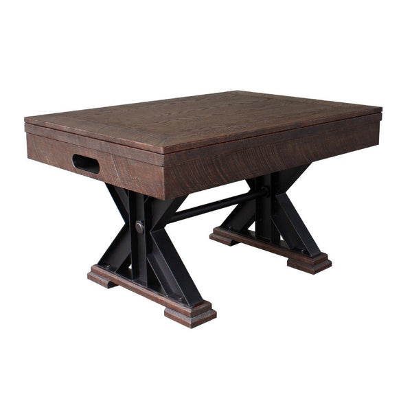 Berner Billiards The Weathered Rectangular Slate Bumper Pool Table-Billiard Tables-Berner Billiards-Black Oak-Black Oak Dining Top (+$500)-Game Room Shop
