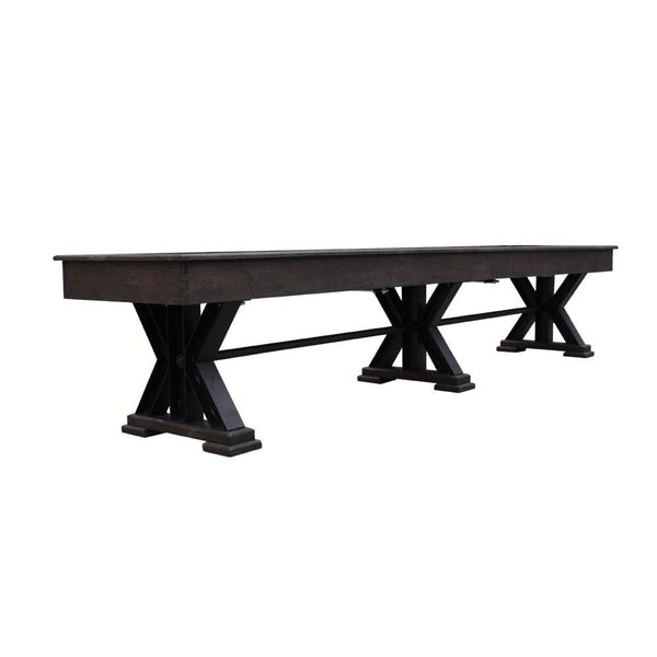 Berner Billiards "The Weathered" Shuffleboard Table-Shuffleboards-Berner Billiards-12' Length-Black Oak-Game Room Shop