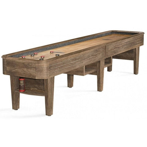 Image of Brunswick Andover II 12' Shuffleboard Table-Shuffleboards-Brunswick-Rustic Dark Brown-Game Room Shop