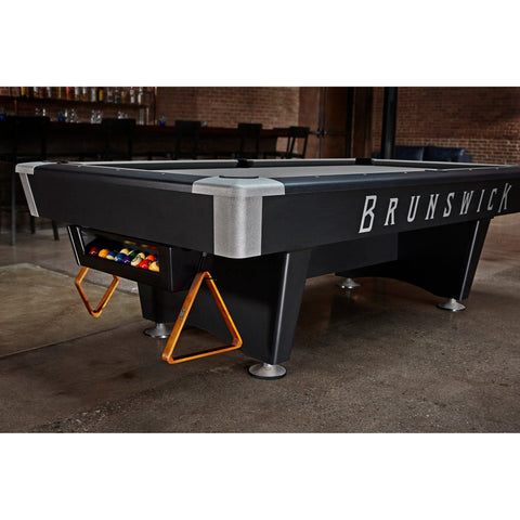 Brunswick Billiards Black Wolf PRO Pool Table-Billiards-Brunswick-7 Foot-Drop Pocket-Game Room Shop